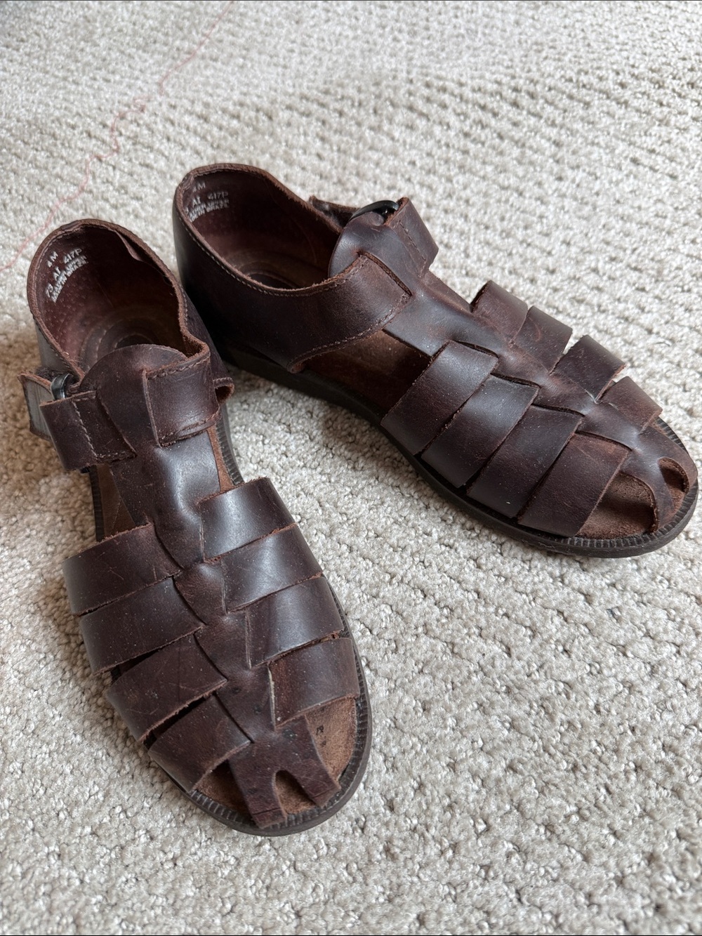 G.H. Bass & Co. Leather Fisherman Sandals 4M